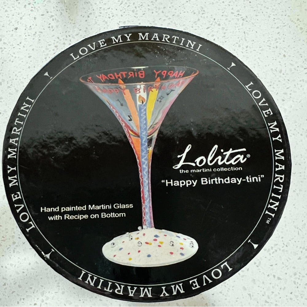 Lolita Happy Birthday-tini Cocktail Recipe Glass